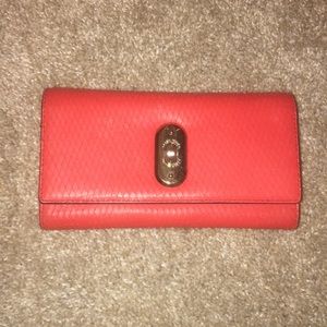 Karen millen brand new red leather wallet